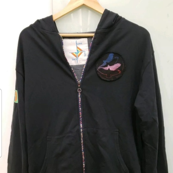 Rolland Berry Colur Black Hoodie Made in USA! - Picture 2 of 4